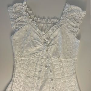 white vintage top